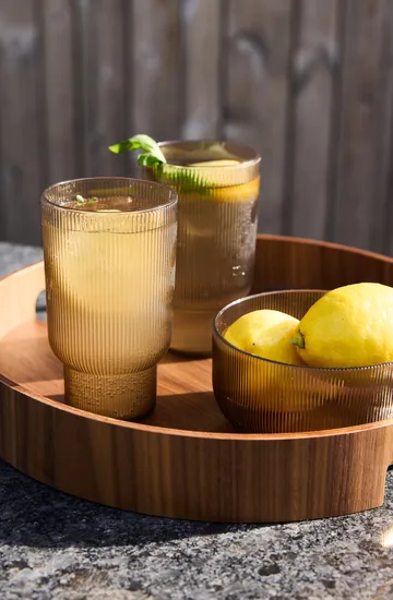 Billi 杯子/玻璃杯/酒杯 43 cl 四件套装 - 褐色 - Sagaform