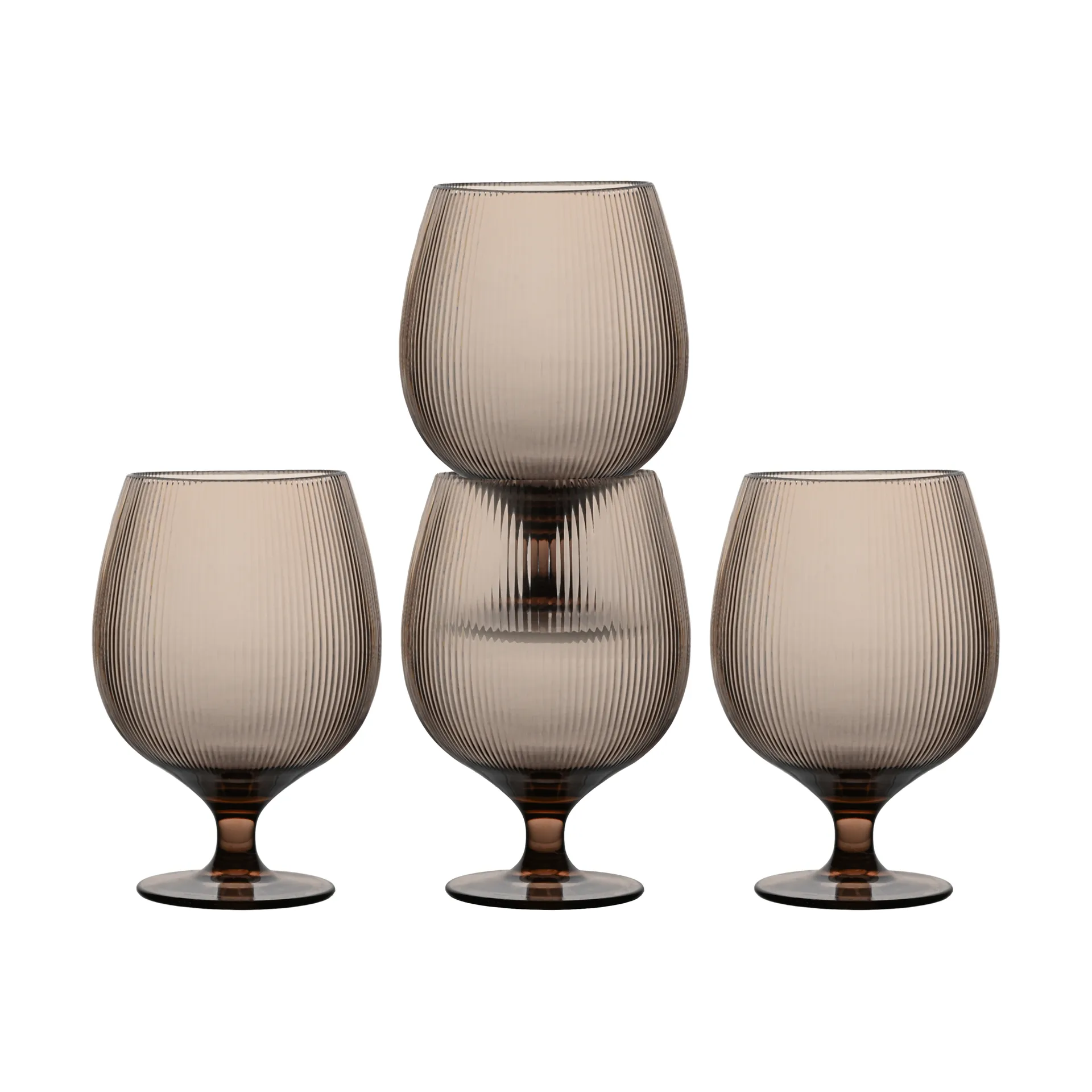 Billi 啤酒杯 500ml 4件装, 棕色 Sagaform