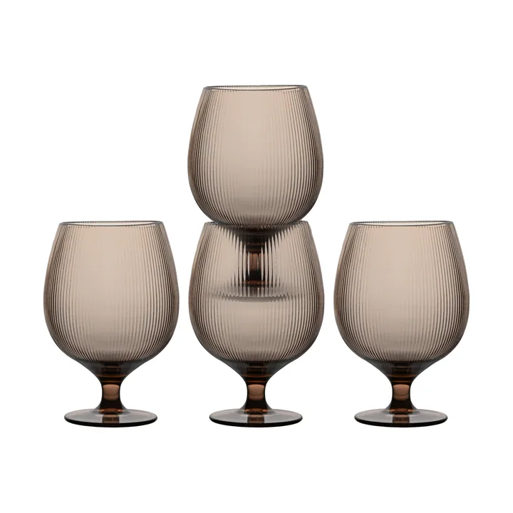 Billi 啤酒杯 500ml 4件装 - 棕色 - Sagaform