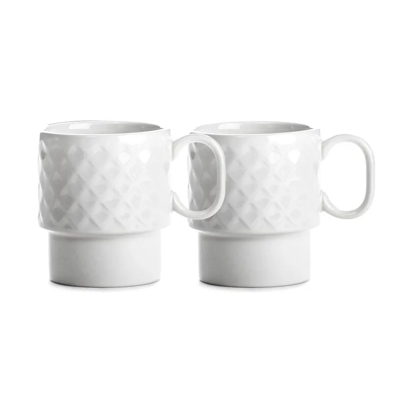 Coffee & More 咖啡马克杯2件装, 白色 Sagaform