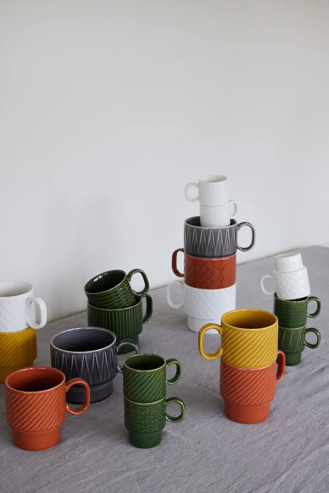 Coffee & More 茶马克杯2件装, 灰色 Sagaform
