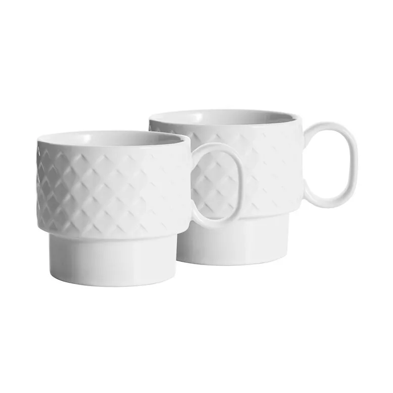 Coffee & More 茶马克杯2件装, 白色 Sagaform