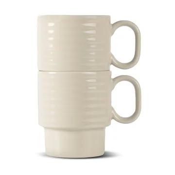 Coffee & More 咖啡马克杯2件装 - 米色 - Sagaform