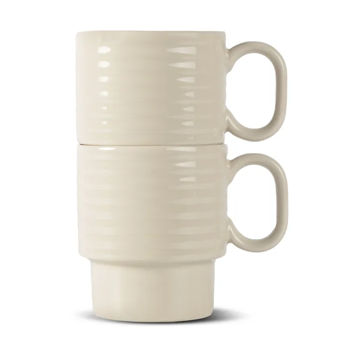 Coffee & More 咖啡马克杯2件装 - 米色 - Sagaform
