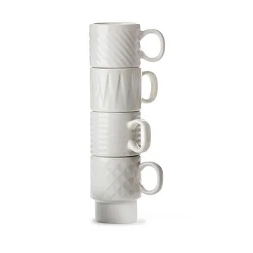Coffee & More 浓缩咖啡杯4件装 - 白色 - Sagaform