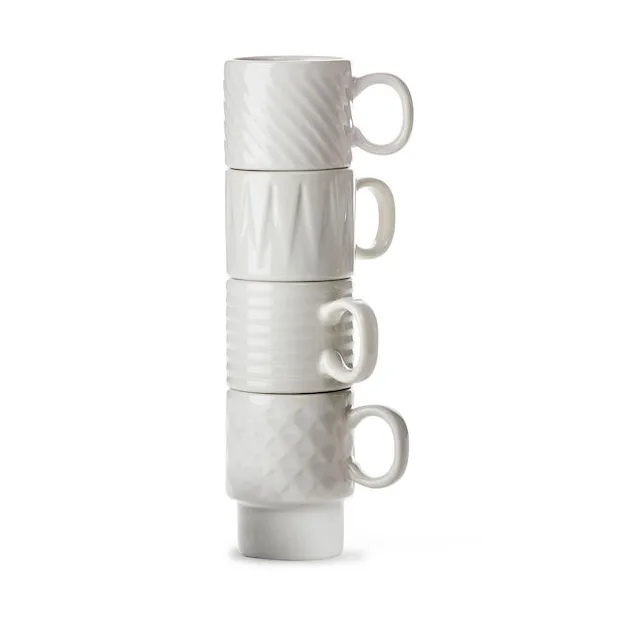 Coffee & More 浓缩咖啡杯4件装 - 白色 - Sagaform
