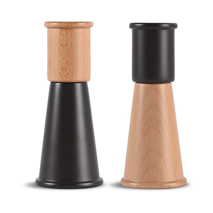 Cucumber salt 和 pepper grinder 小 2件 - 黑色-褐色 - Sagaform