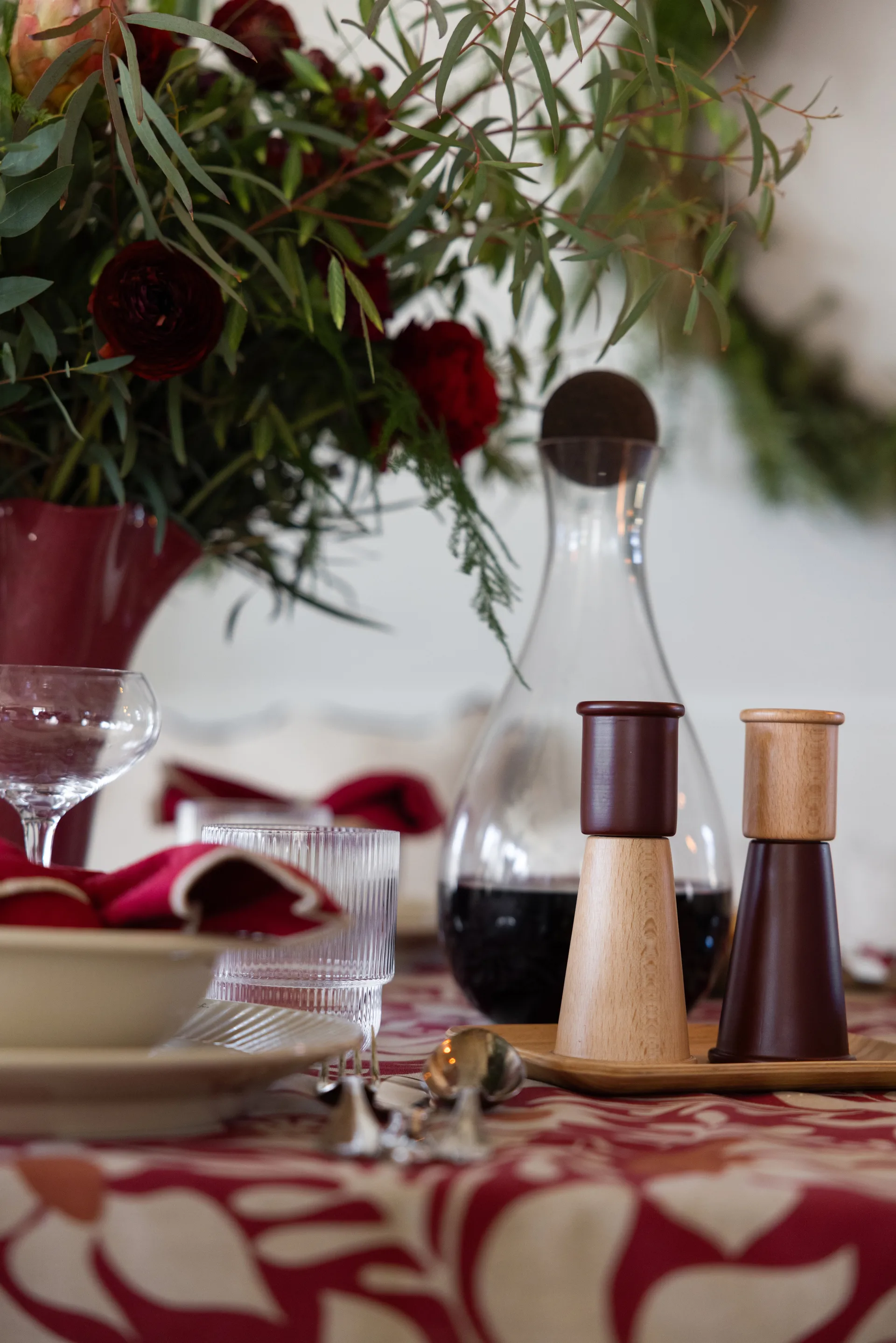 Cucumber salt 和 pepper grinder 小 2件, 红色-褐色 Sagaform