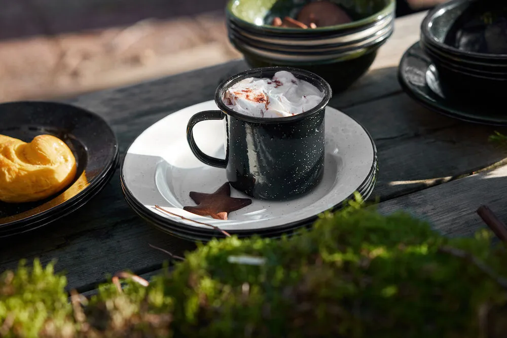 Doris enamel 马克杯 350ml, 黑色 Sagaform