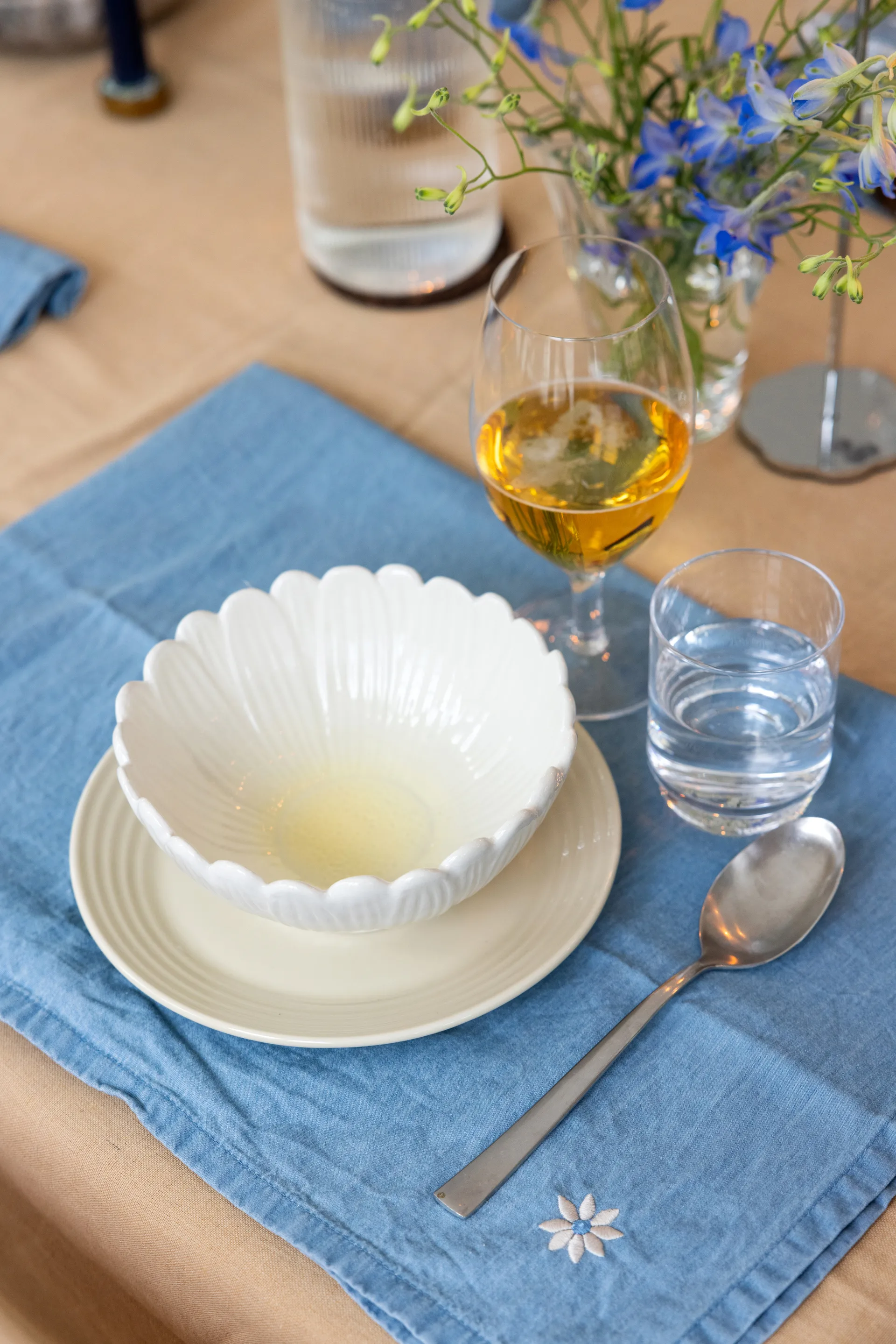 Eden denim 厨房巾 50x70 cm 两件套装, 蓝色 Sagaform