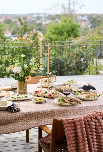 Edith 桌布 150x280 cm - Mixed 米色 - Sagaform