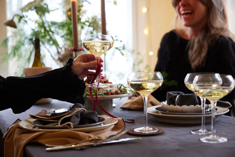 Edith 餐巾纸 45x45 cm 两件套装, 灰色 Sagaform