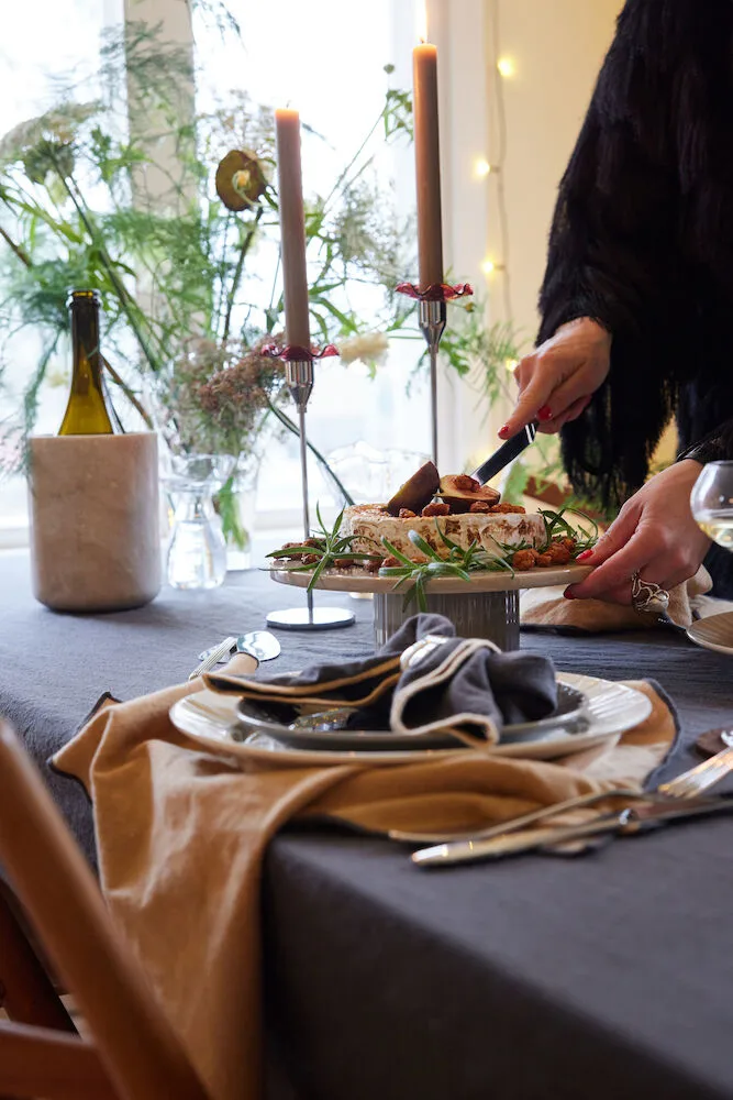 Edith 餐巾纸 45x45 cm 两件套装, 灰色 Sagaform