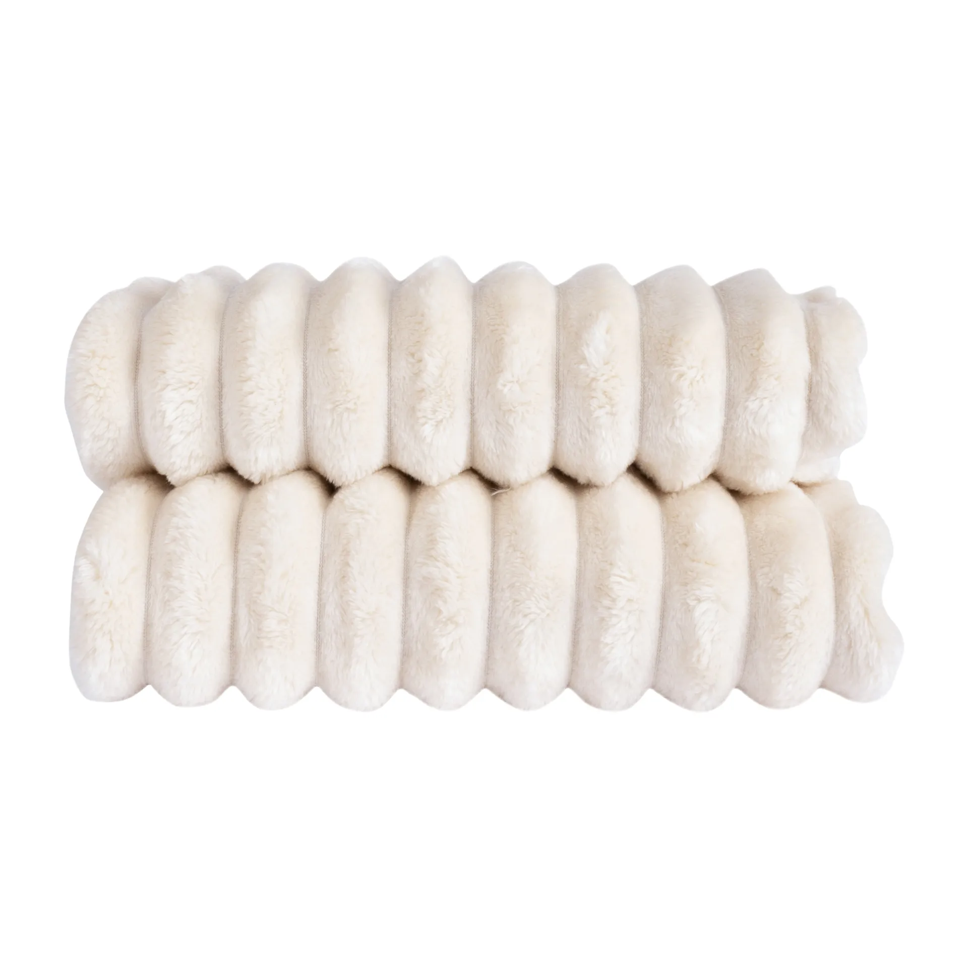 Esther fleece 毯子, Bone 白色 Sagaform