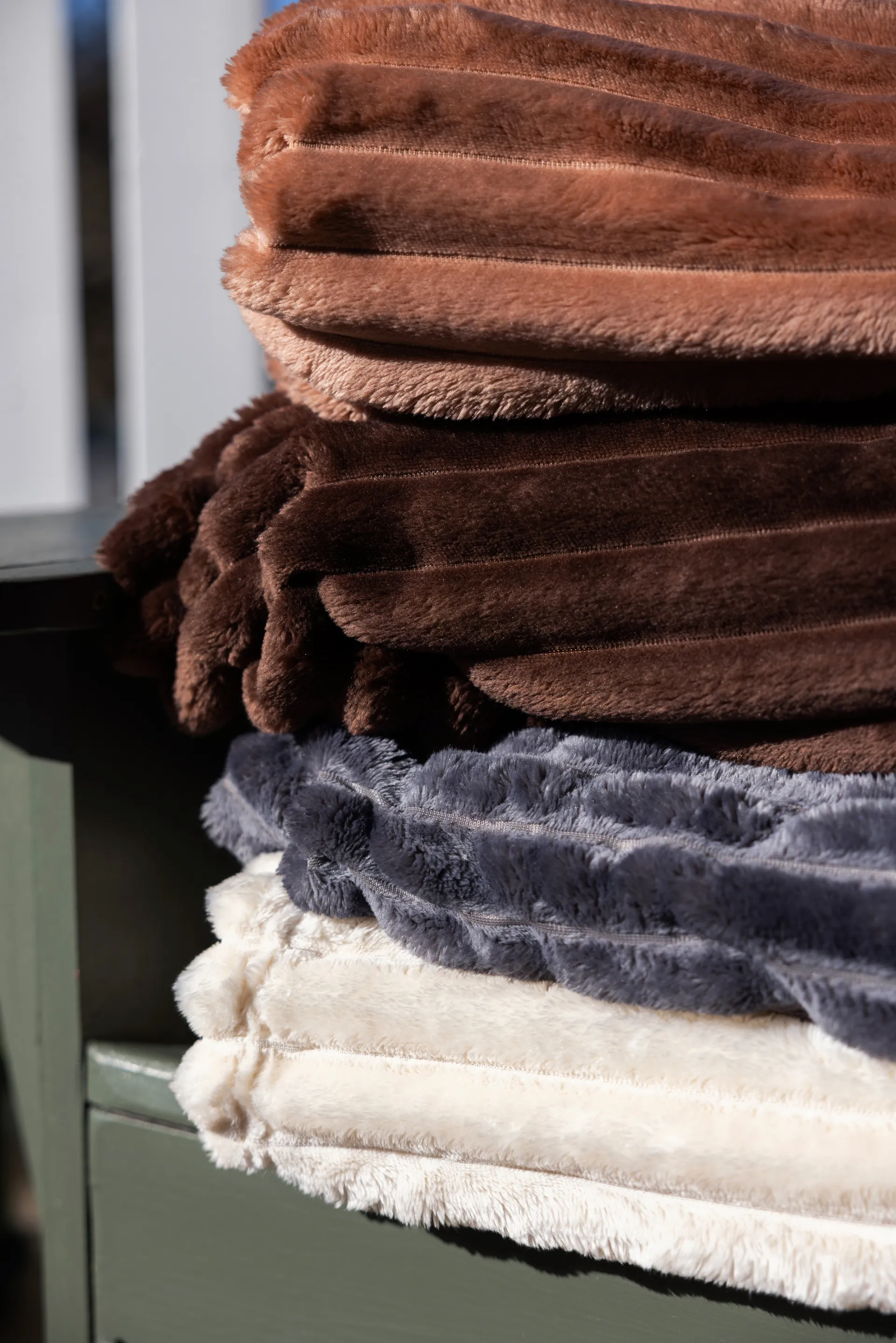 Esther fleece 毯子, 米白色 Sagaform