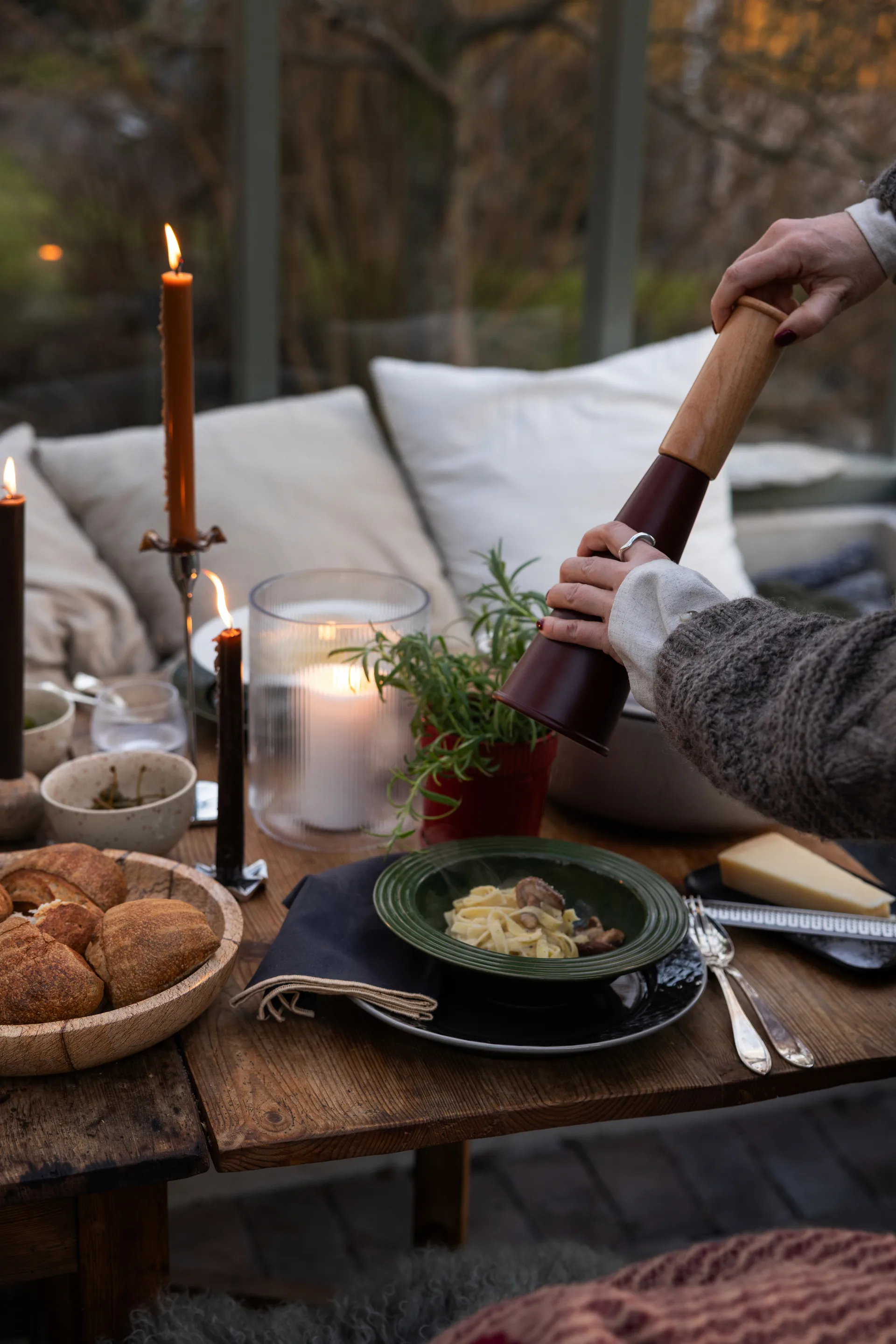 Gherkin salt 和 pepper grinder 大 32 cm, 红色-褐色 Sagaform