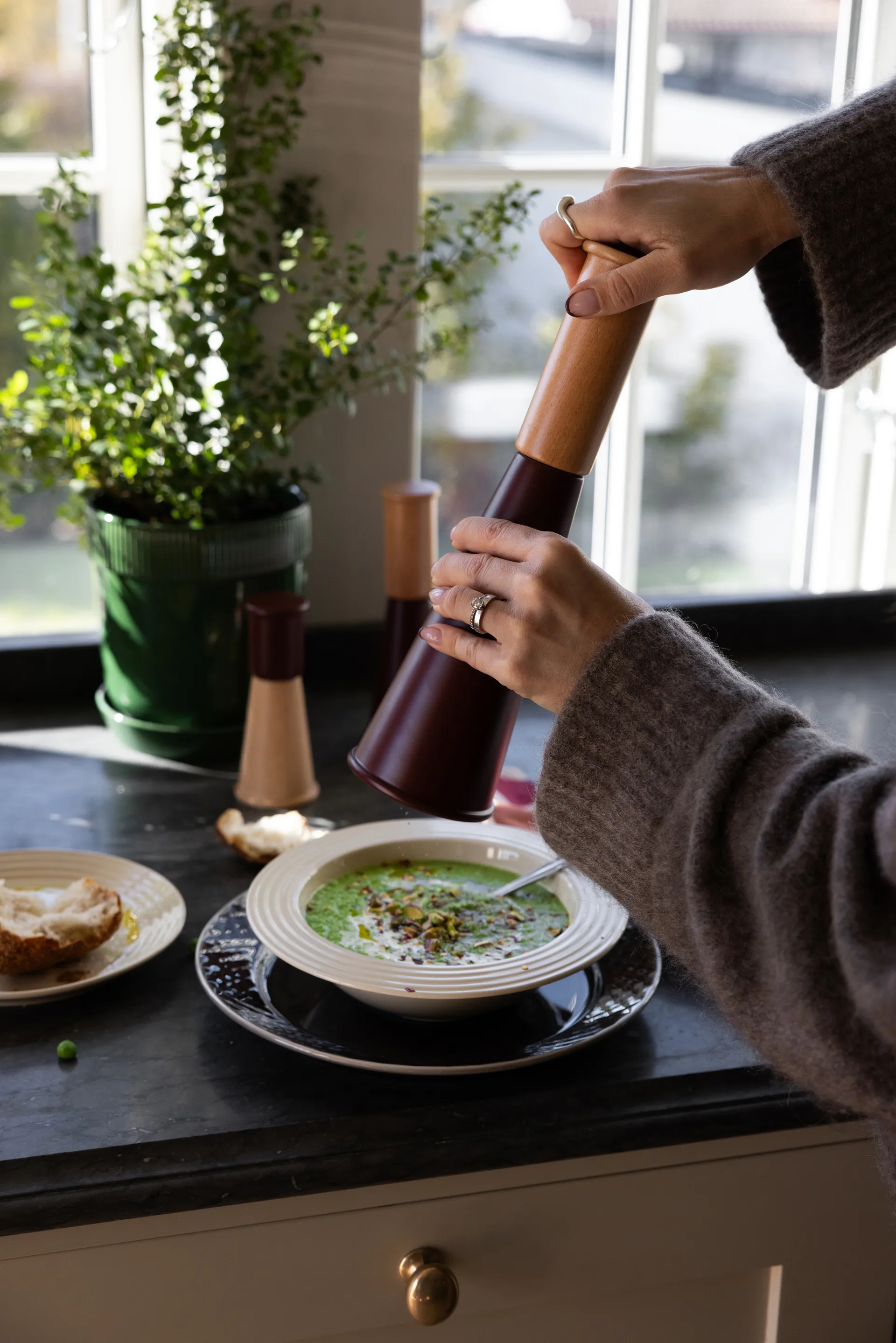 Gherkin salt 和 pepper grinder 大 32 cm, 红色-褐色 Sagaform