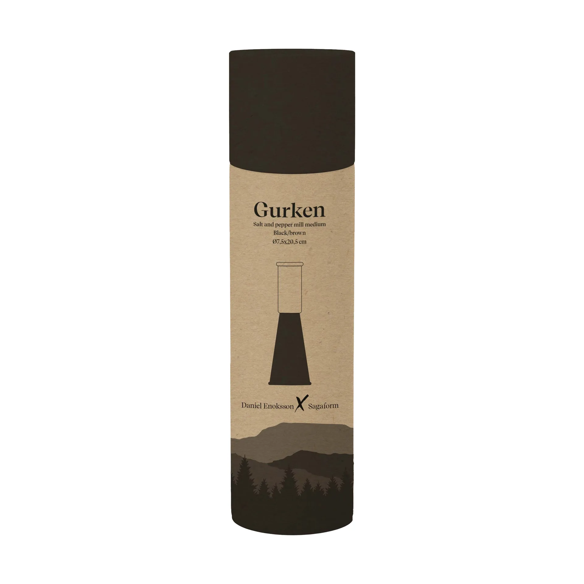 Gurken 中号盐和胡椒研磨器20.5cm, 黑棕色 Sagaform