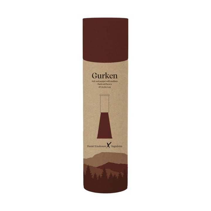 Gurken salt 和 pepper grinder 中 20.5 cm, 红色-褐色 Sagaform