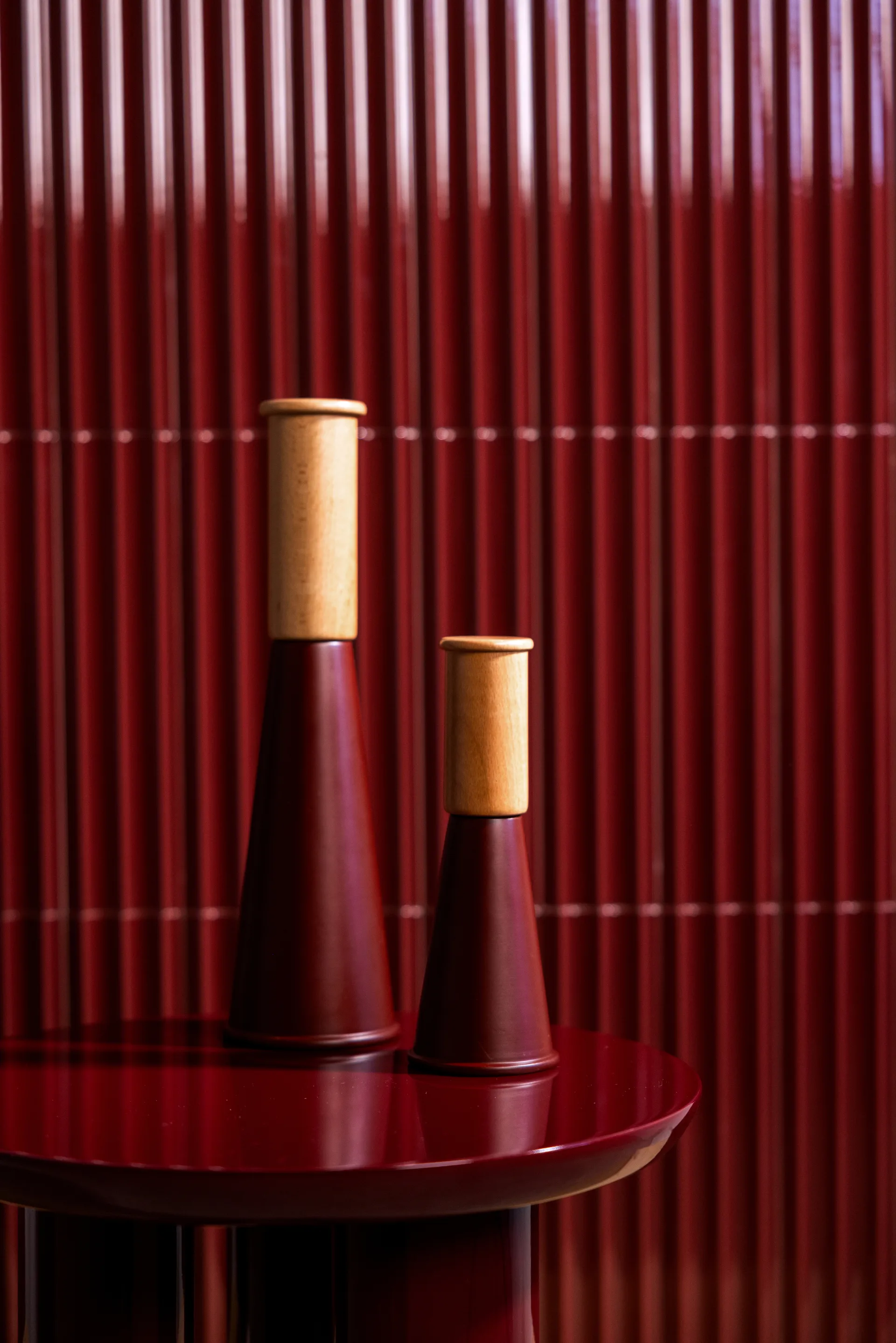 Gurken salt 和 pepper grinder 中 20.5 cm, 红色-褐色 Sagaform