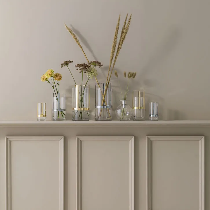 Hold 花瓶 large, 银色 Sagaform