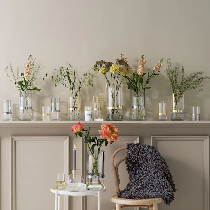 Hold 花瓶 small, Gold Sagaform