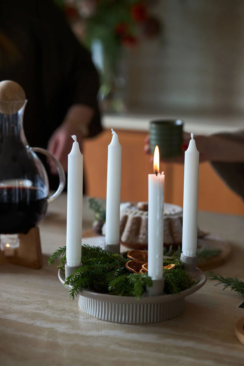 Maria candle sticks, 米色 Sagaform