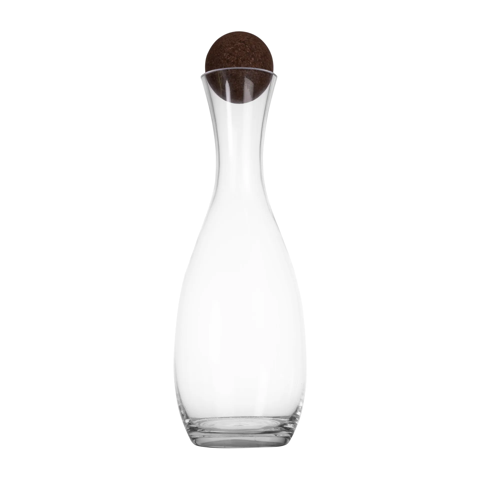 Nature carafe with cork stopper 1.5 l, Clear-dark 棕色 Sagaform