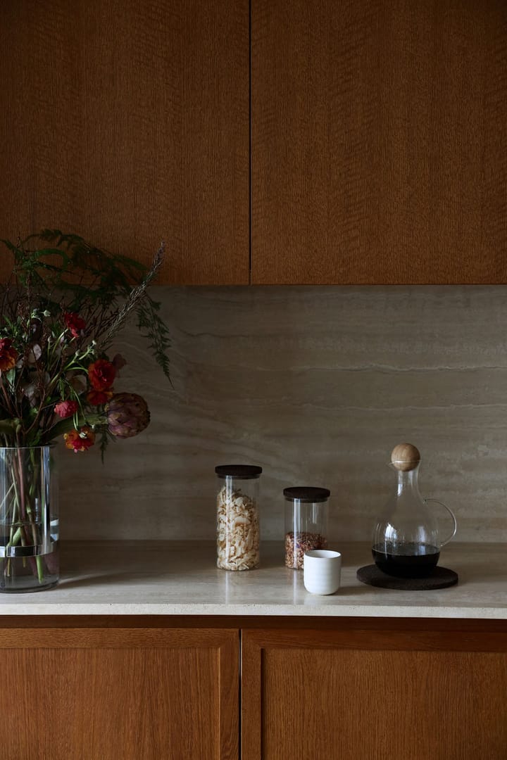 Nature storage jar with cork lid, Clear-dark 棕色 Sagaform
