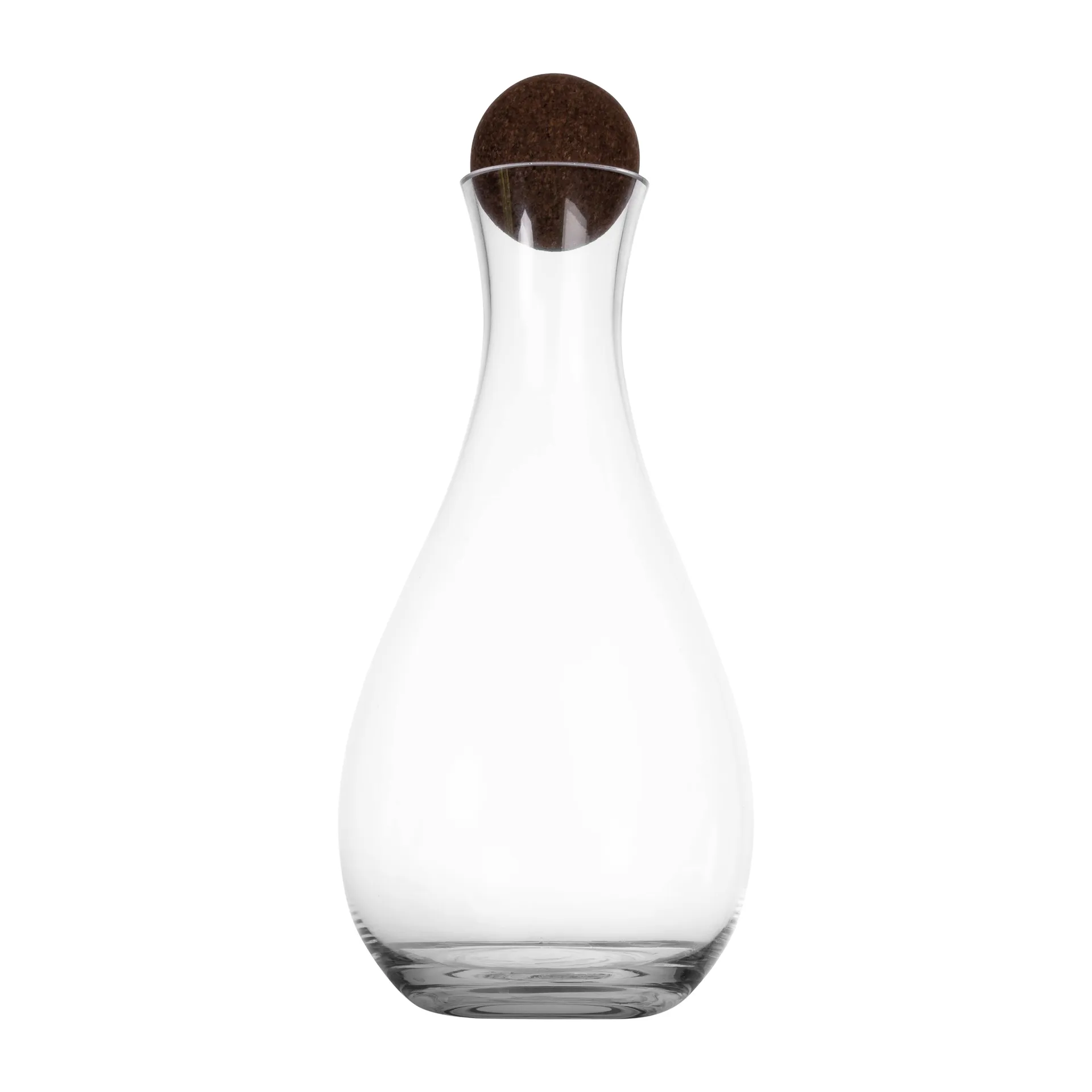 Nature wine carafe with cork stopper 2 l, Clear-dark 棕色 Sagaform
