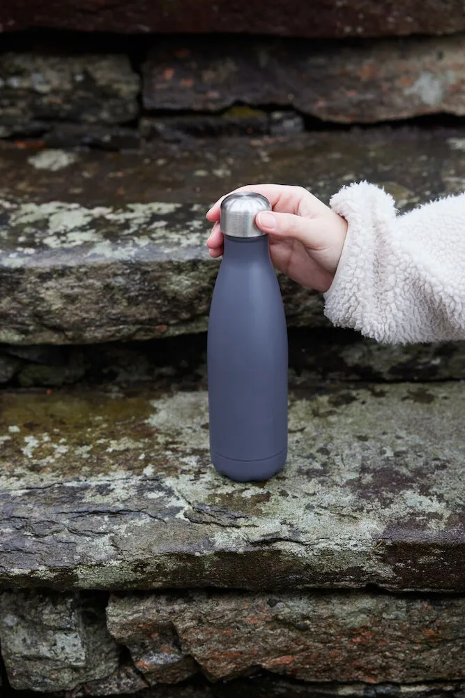 Nils steel bottle 50 cl, 灰色 Sagaform