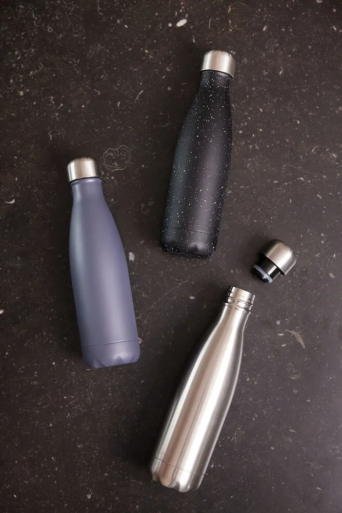 Nils steel bottle 50 cl, 灰色 Sagaform