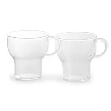 Sagaform 玻璃马克杯 150ml 2个装 - 透明 - Sagaform