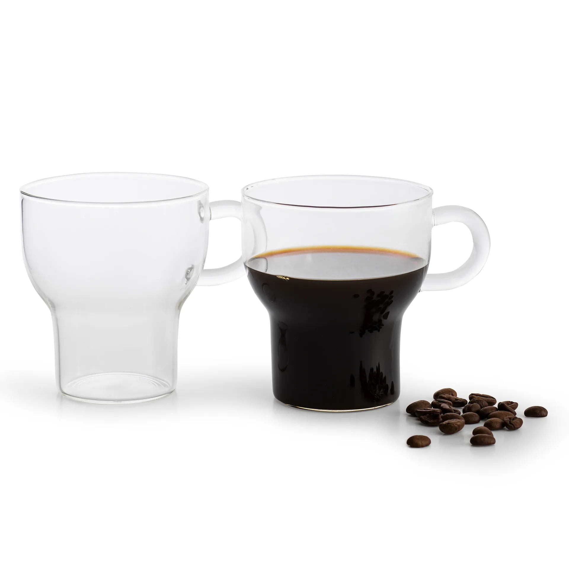 Sagaform 玻璃马克杯 250ml 2个装, 透明 Sagaform