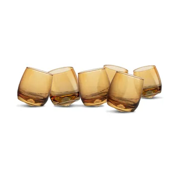 Sagaform 圆底直杯300ml 6件装 - 琥珀色 - Sagaform