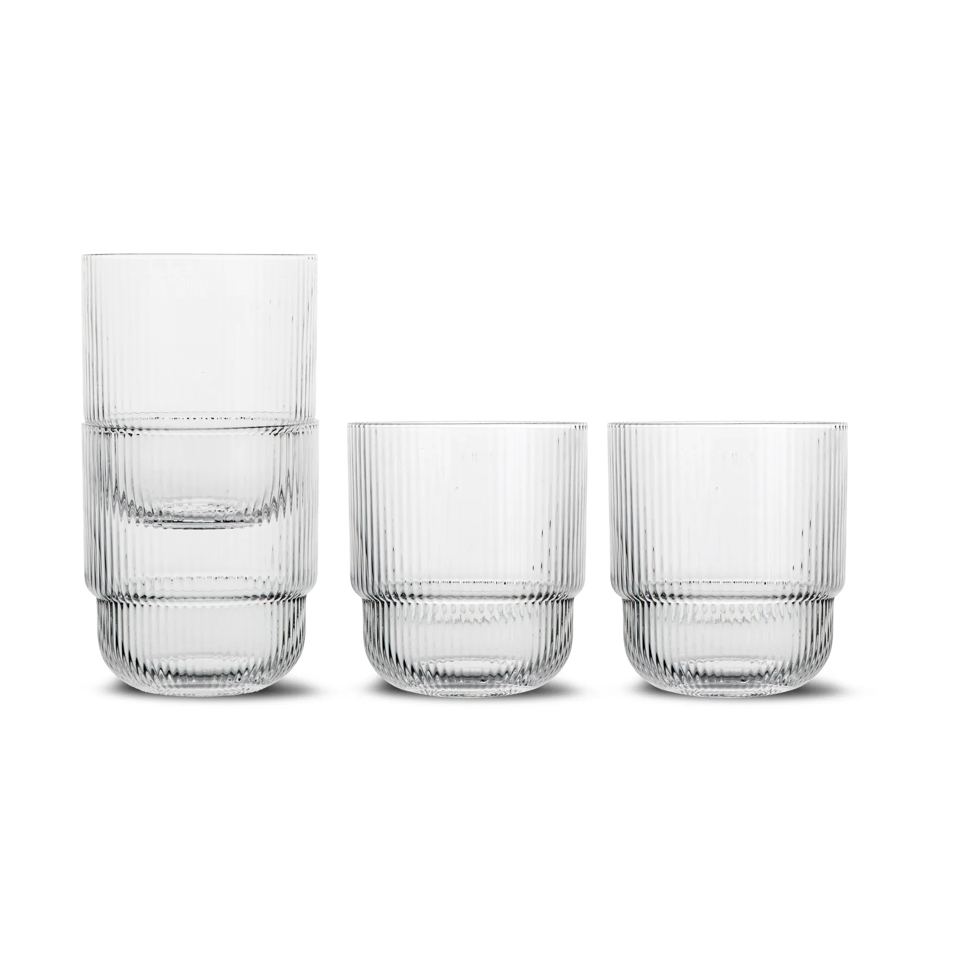 Sagaform 透明玻璃杯4件装, 透明色 Sagaform