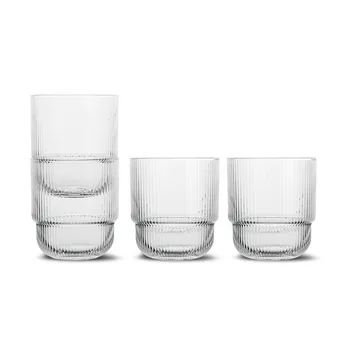 Sagaform 透明玻璃杯4件装 - 透明色 - Sagaform