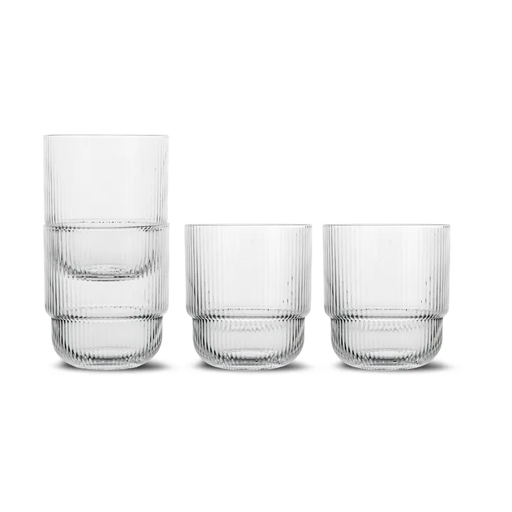 Sagaform 透明玻璃杯4件装 - 透明色 - Sagaform