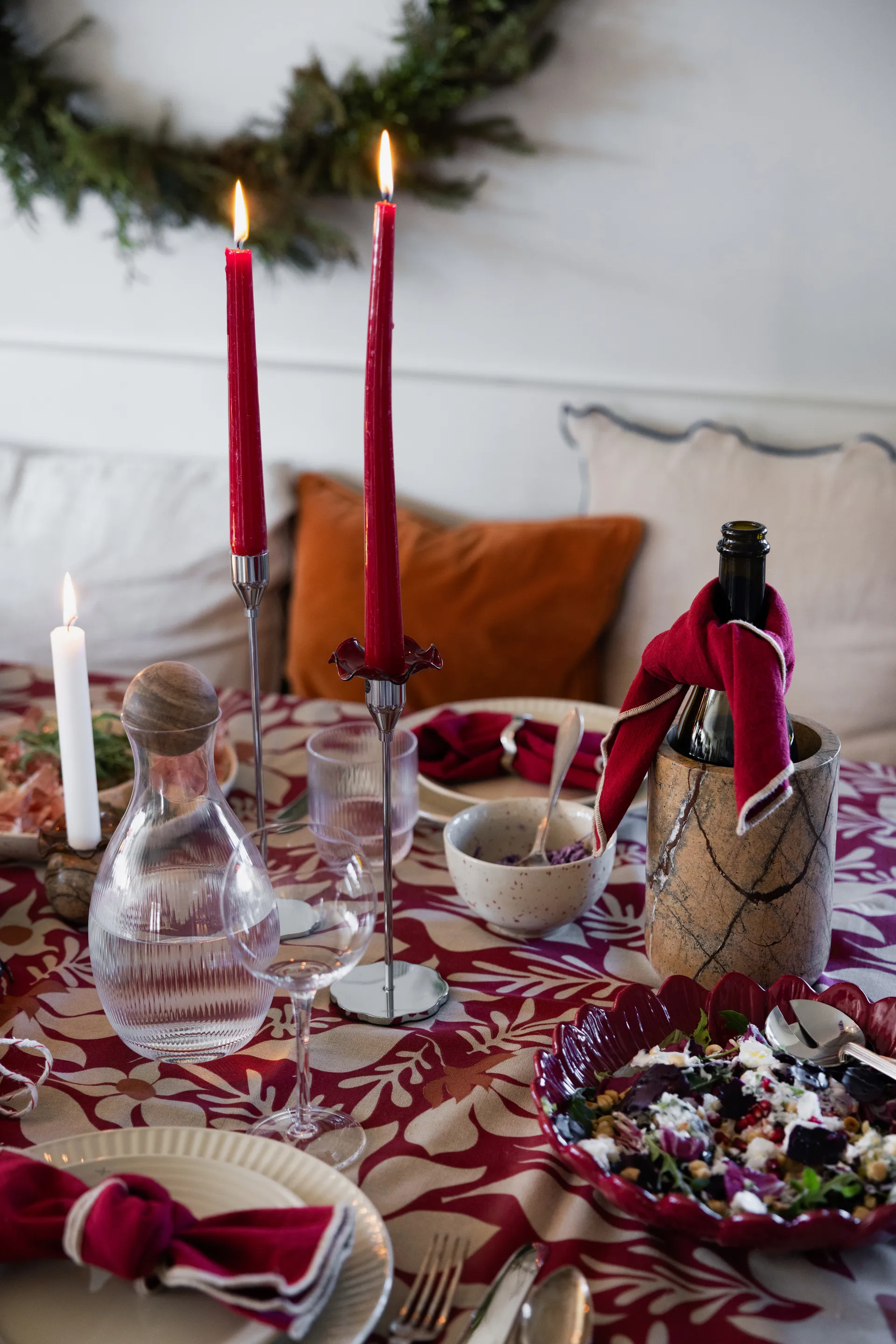 Stone 香槟红酒冰桶/冷酒器 Ø12.5 cm, 棕色森林大理石 Sagaform