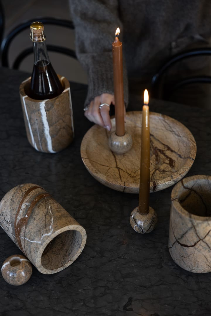 Stone 碗 大 Ø28 cm, 棕色森林大理石 Sagaform
