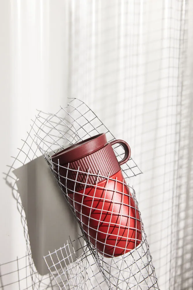 Ted car 马克杯 热水瓶mug 28 cm, 酒红色 红色 Sagaform