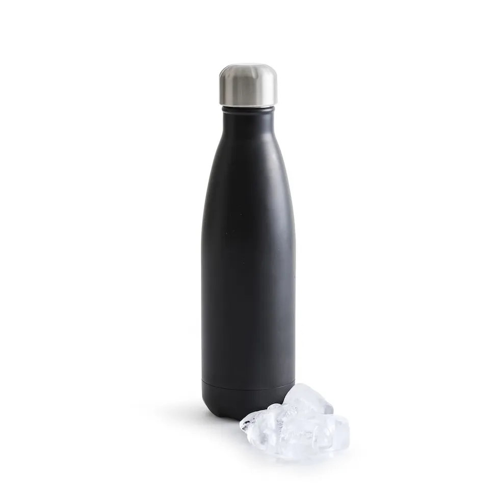 To Go 钢制水瓶500ml, 黑色 Sagaform