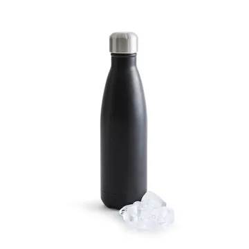 To Go 钢制水瓶500ml - 黑色 - Sagaform