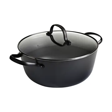 Satake 轻量铸铁带玻璃盖汤锅 - 24cm - Satake