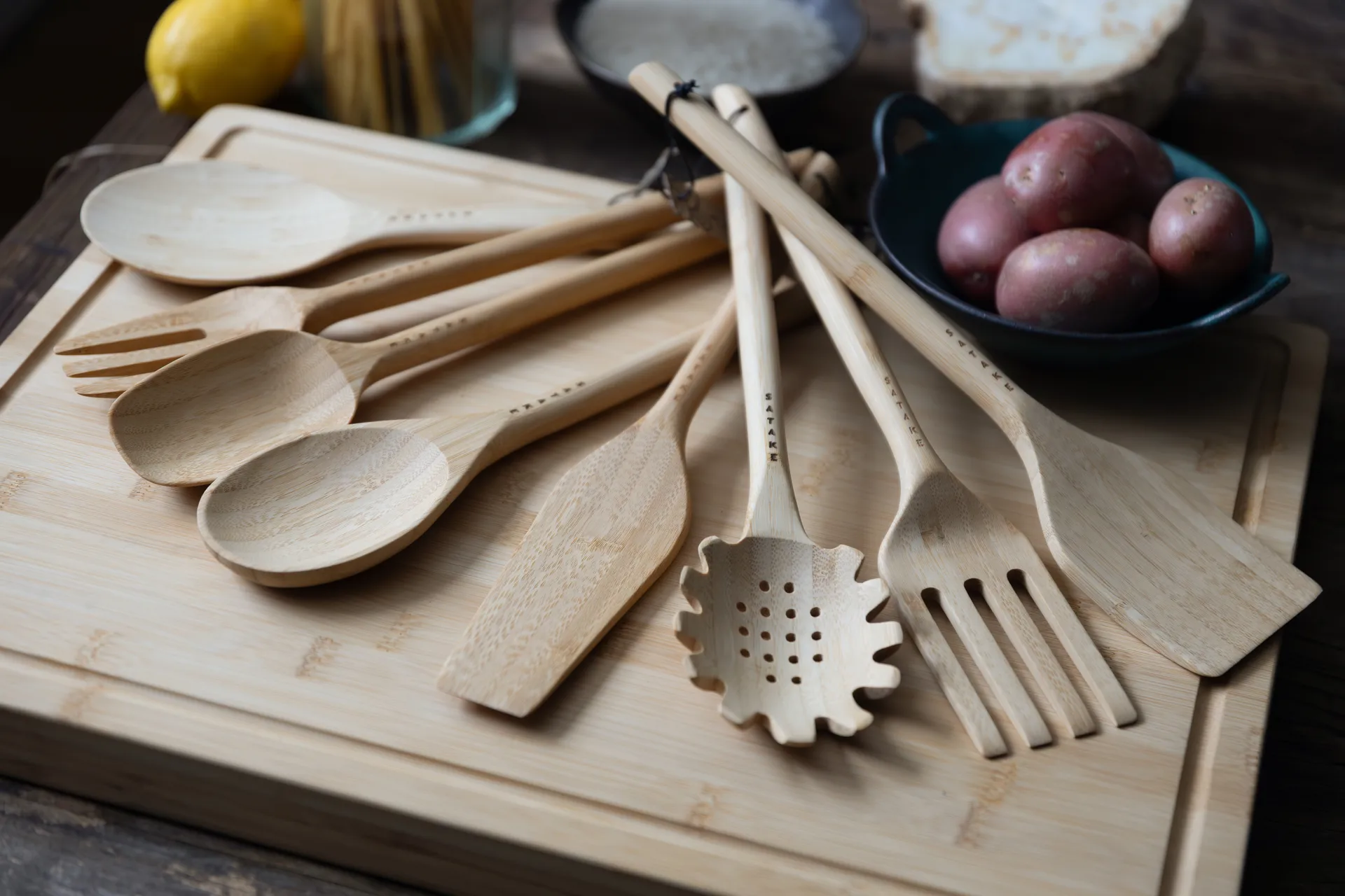 Satake 饭勺24cm, 竹制制品 Satake