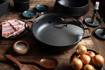 Satake 轻量铸铁陶瓷煎炒锅 - 30cm - Satake