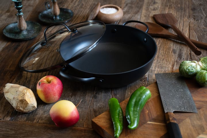 Satake saucepan in lightweight cast iron with 玻璃 lid, 26 cm Satake