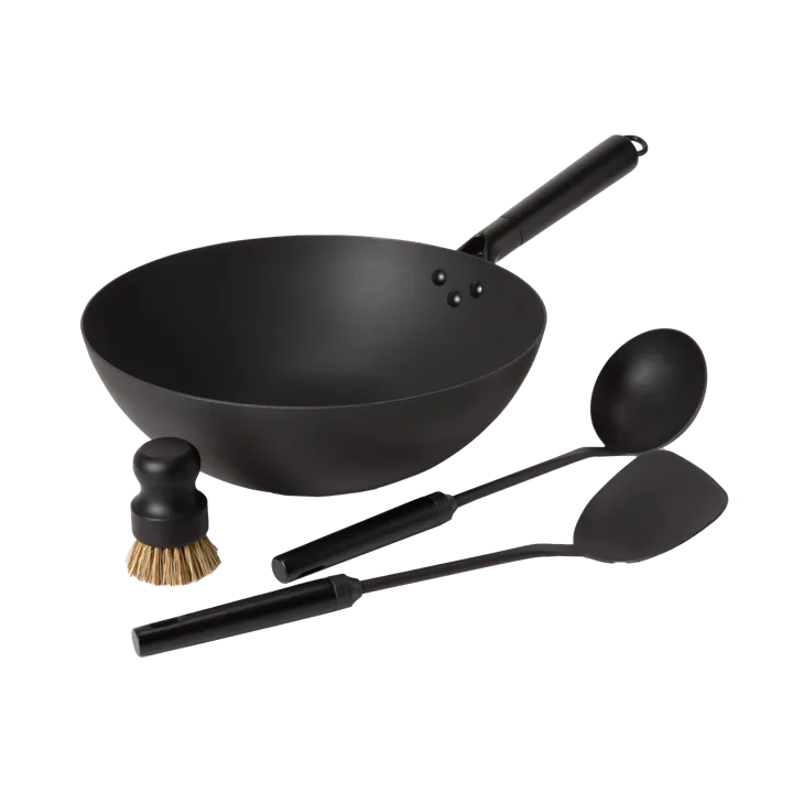Satake wok 套装 carbon steel - 4 pieces - Satake