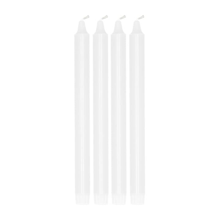 Ambiance 锥形蜡烛 4 pack 27 cm - 白色 - Scandi Essentials