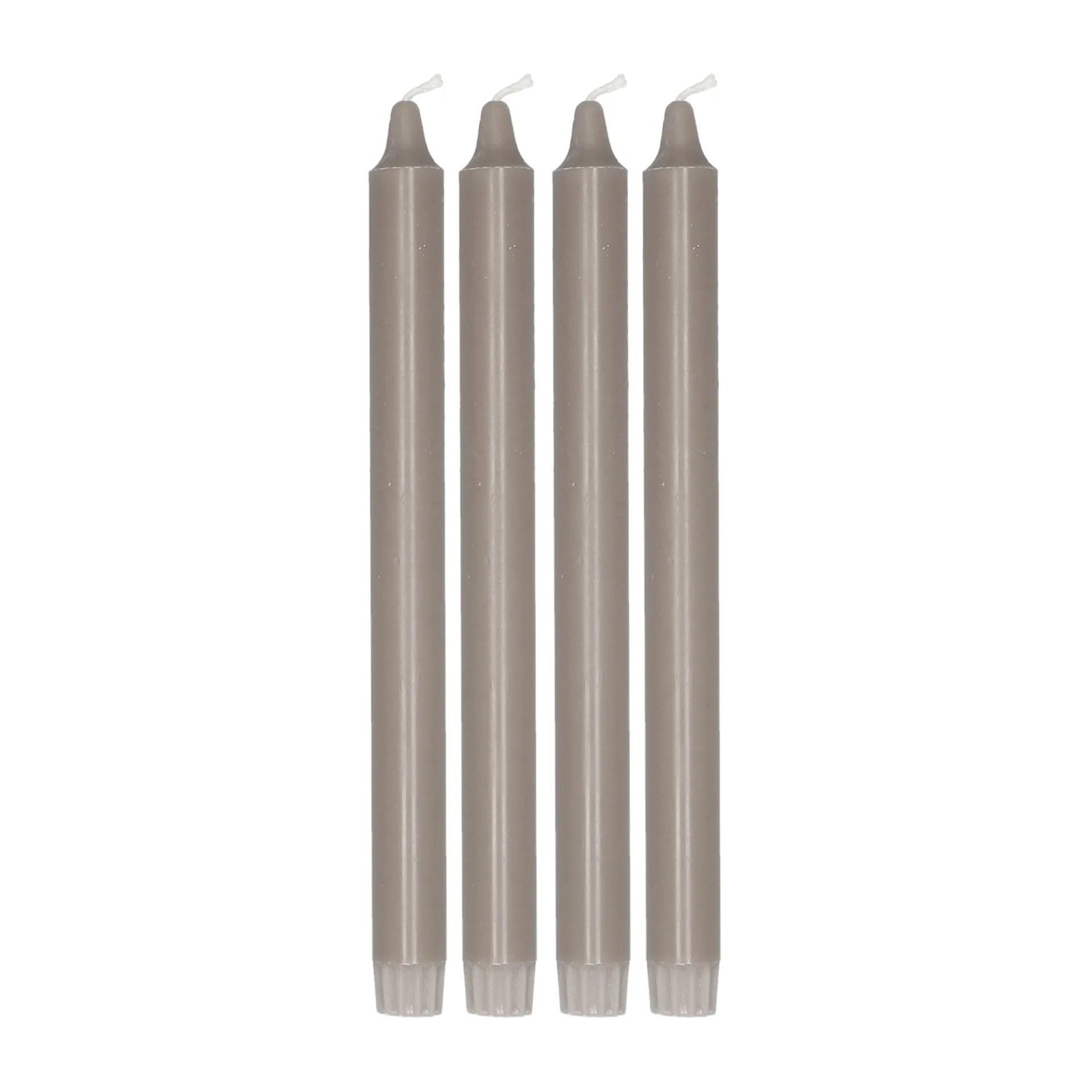 Ambiance 锥形蜡烛4件装27cm, 灰褐色（Taupe） Scandi Essentials
